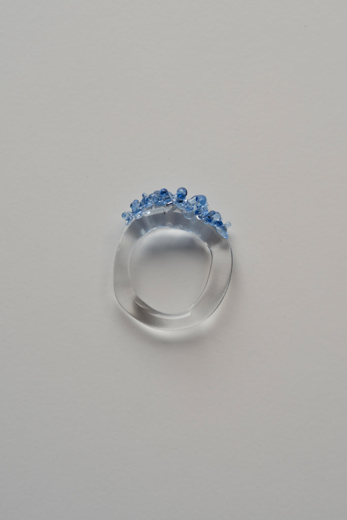 Bague Cosmos bleu clair