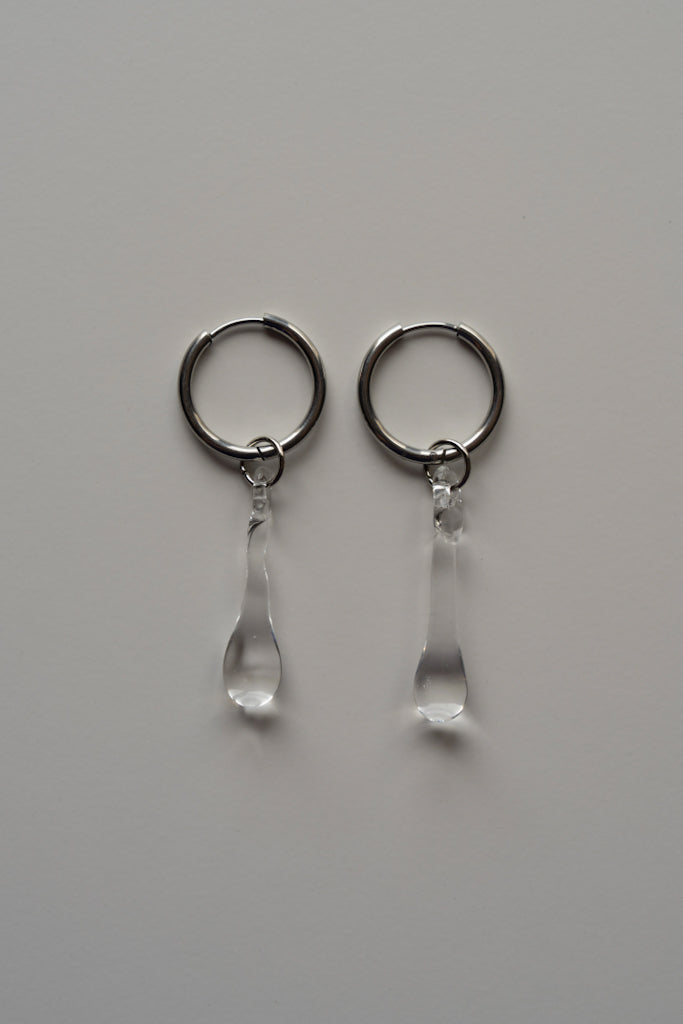Aqua Ohrringe transparent