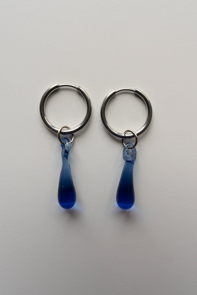 Hellblaue Aqua-Ohrringe