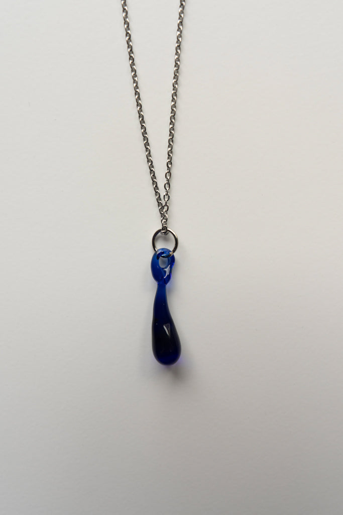 Collier Aqua bleu marine