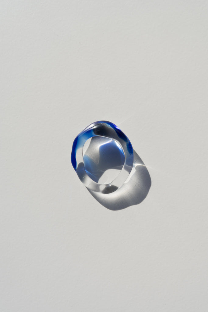 Bague Iris Bleu Marine
