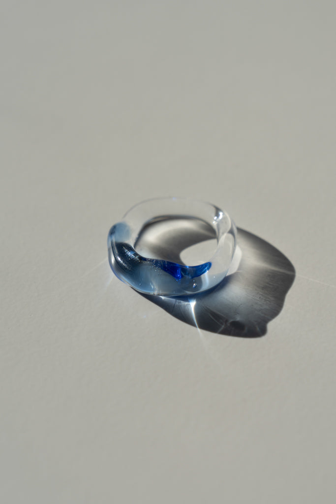 Iris Ring azul claro