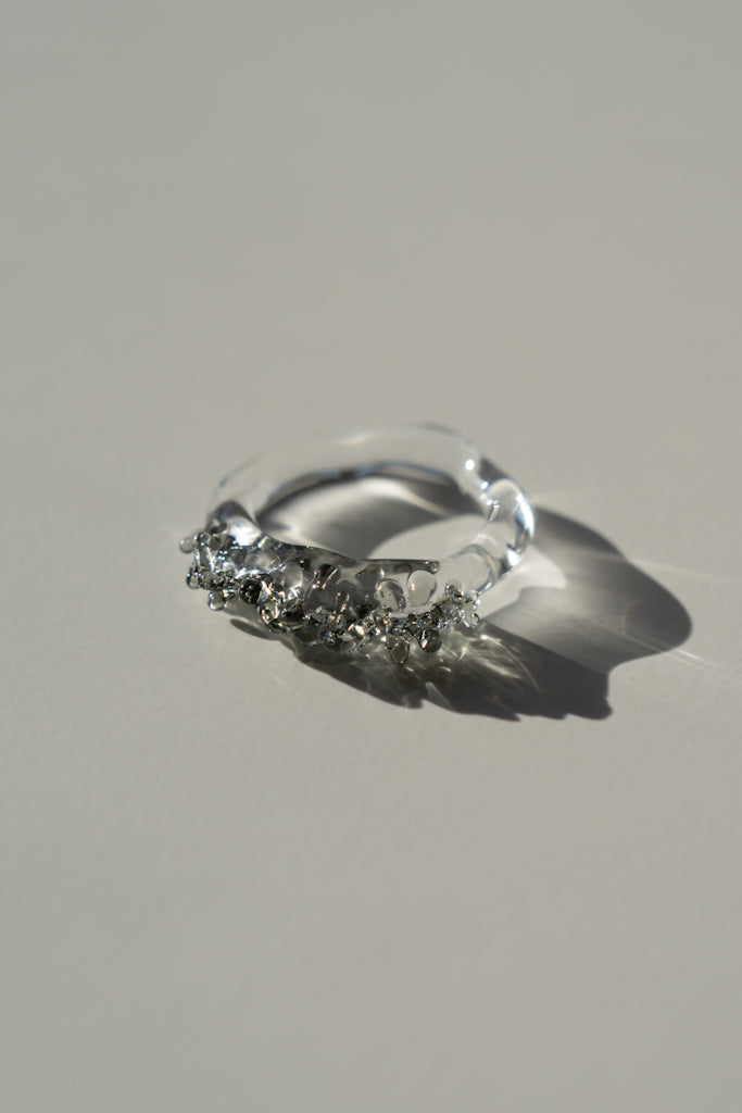 Bague Cosmos noire