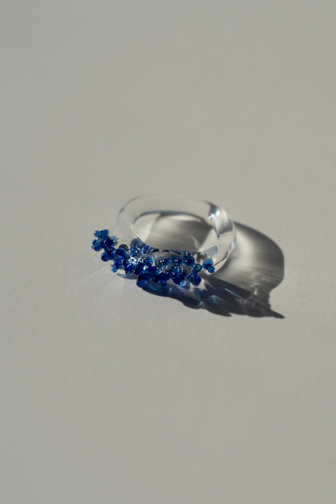 Bague Cosmos bleu marine