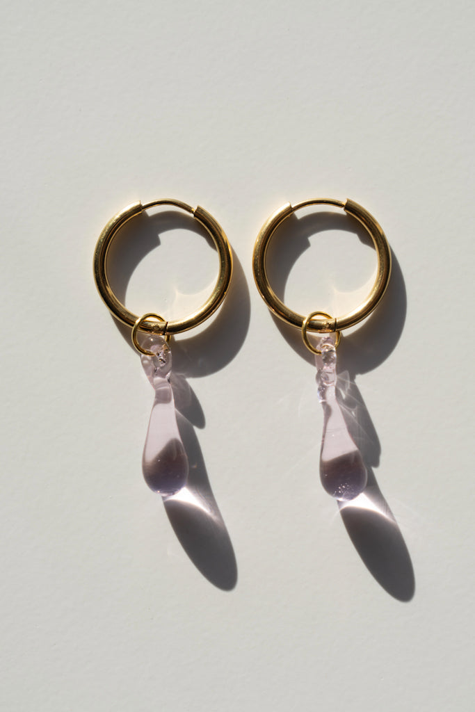 Boucles d'oreilles Aqua Rose