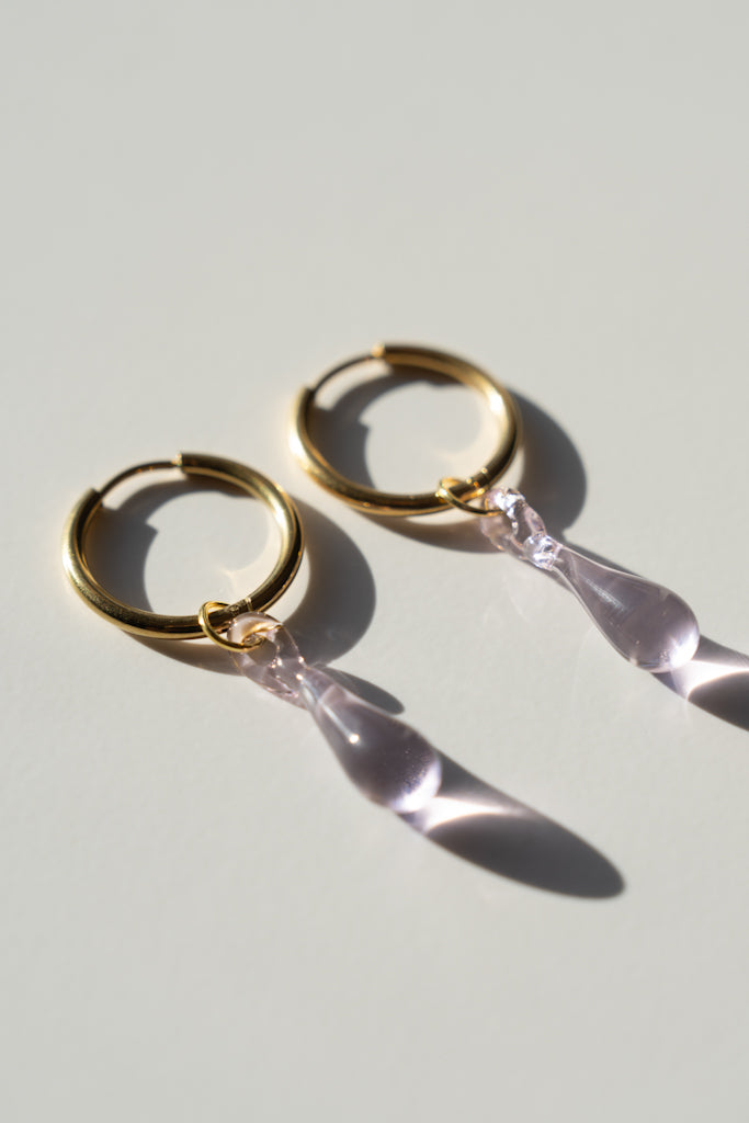 Boucles d'oreilles Aqua Rose