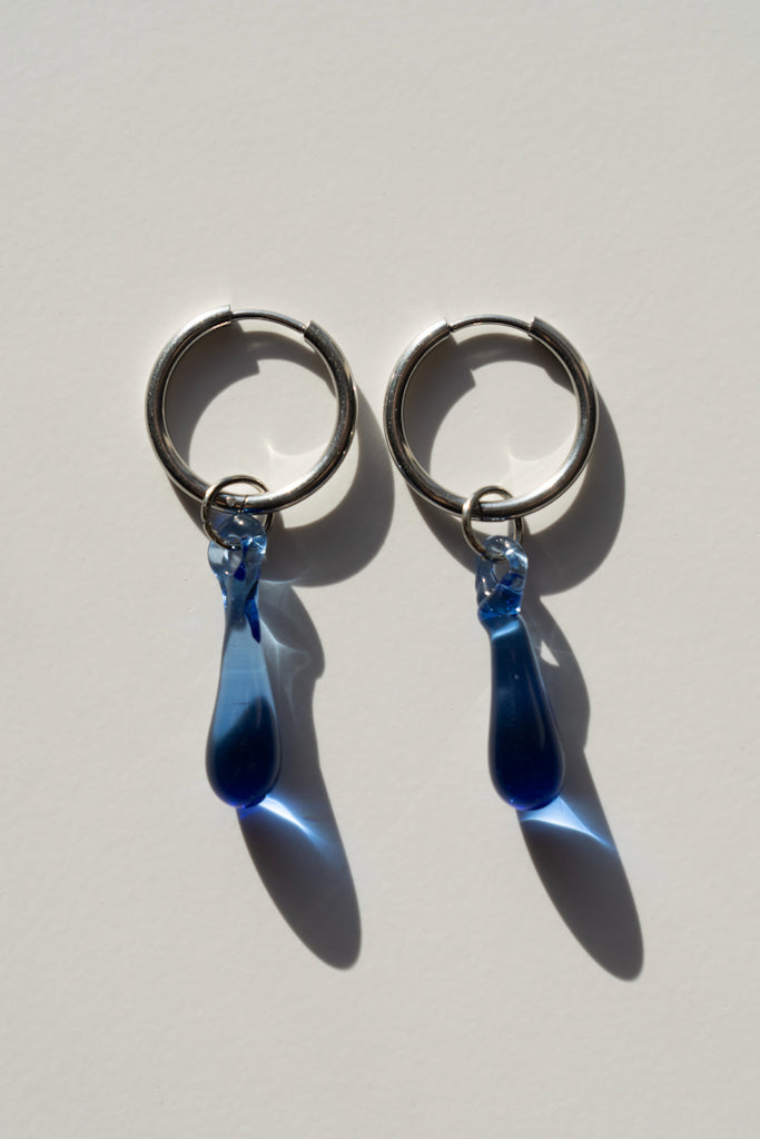 Hellblaue Aqua-Ohrringe