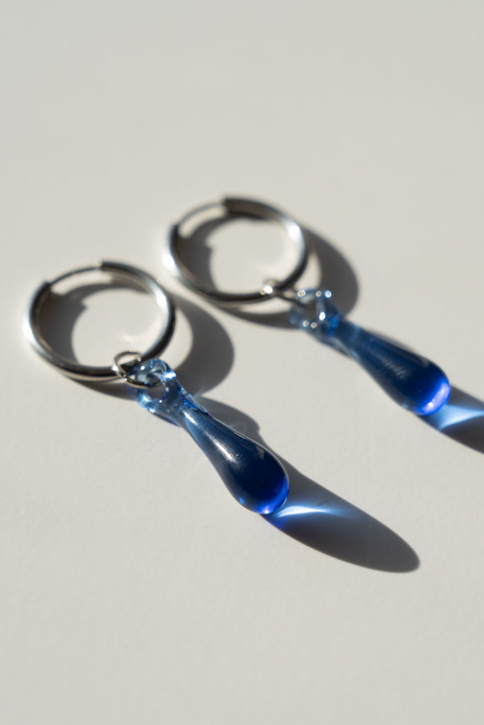 Hellblaue Aqua-Ohrringe